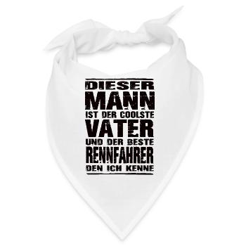 Rennfahrer - Bandana - Weiß - Vorne
