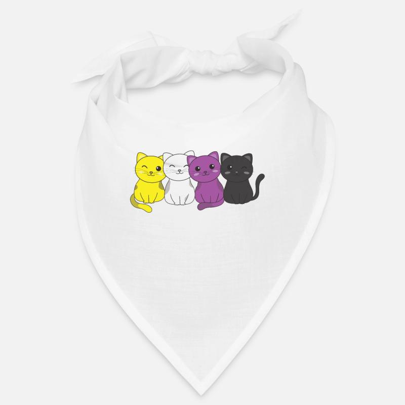 Nonbinary Flag Non Binary Pride LGBTQ süße Katze Bandana