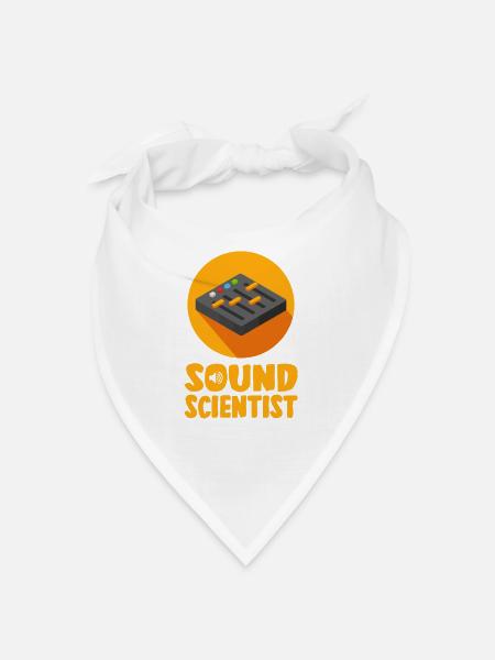 Tontechniker Sound Audio Engineer - Bandana - Weiß