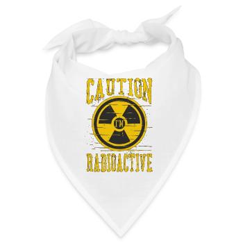 Caution I'm Radioactive Chemotherapie Chemo - Bandana - Weiß - Vorne