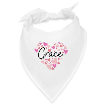 Ich liebe Grace - Bandana - Weiß - Vorne