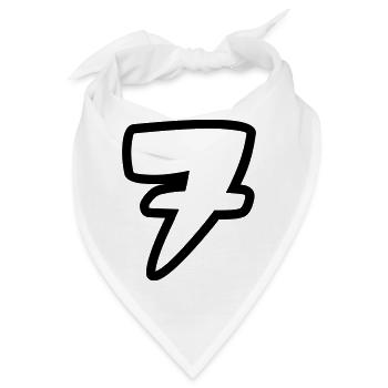 7 - Bandana - Weiß - Vorne