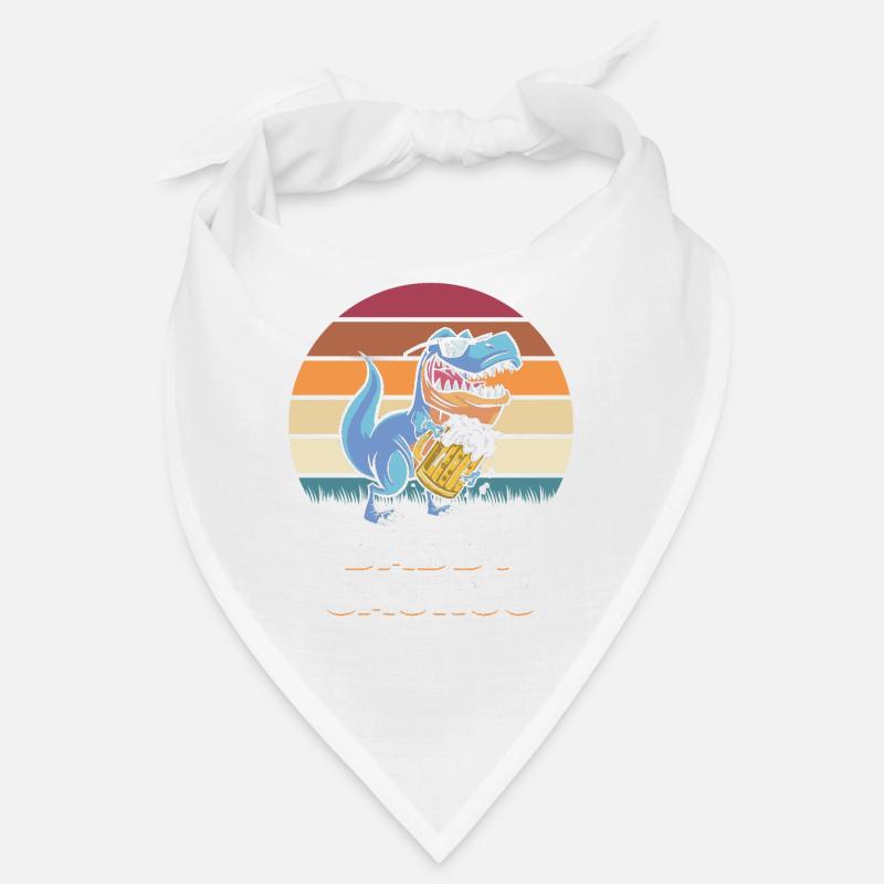 DaddySaurus Papa Dino Daddy Dinosaurier PapaSaurus - Bandana - Weiß