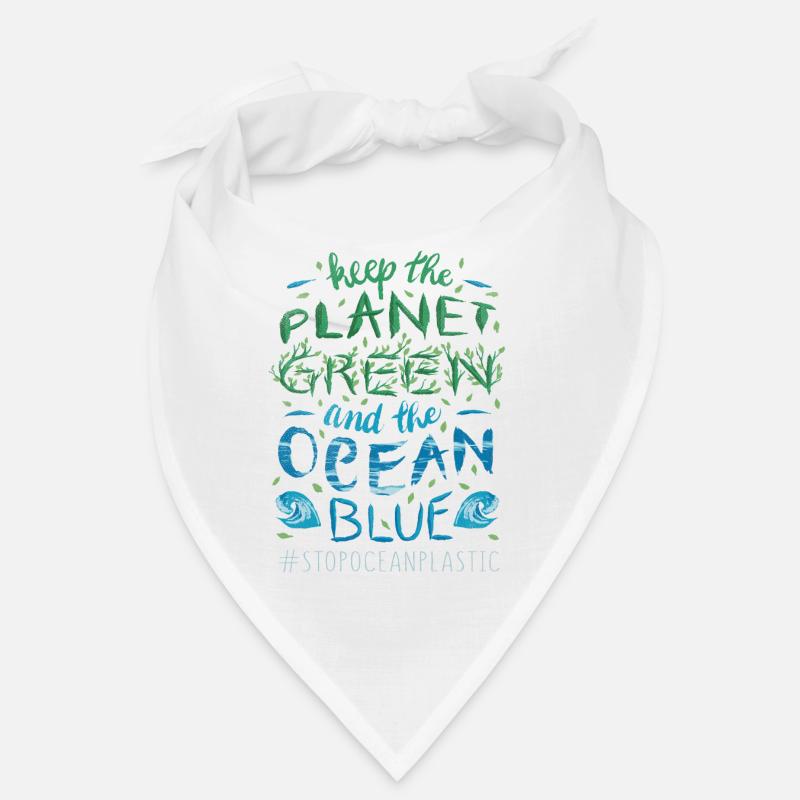 Keep Planet Protect Save Stop Plastic Oceans Day Bandana