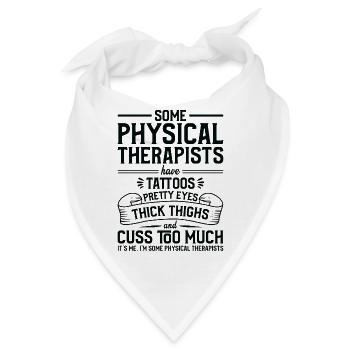 Tätowierungen - Physiotherapeut - Bandana - Weiß - Vorne
