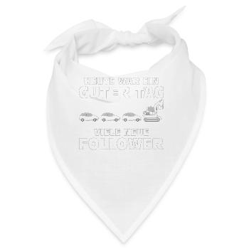 BAUMASCHINE VIELE NEUE FOLLOWER - Bandana - Weiß - Vorne
