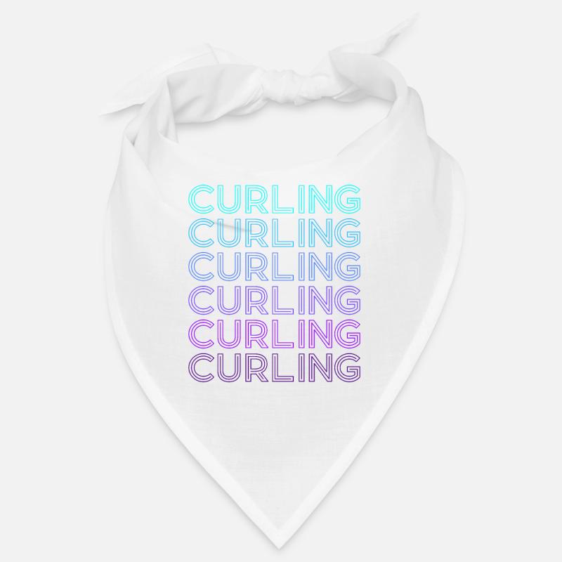 Curling Stone Player Retro Bandana