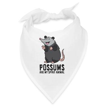 Opossums sind mein Geisttier Niedliches Opossum - Bandana - Weiß - Vorne