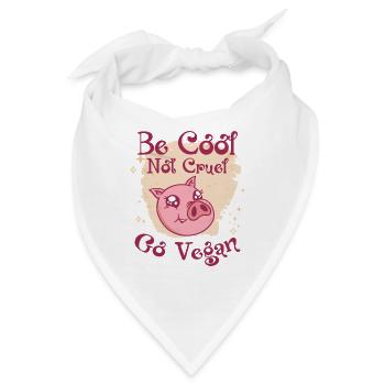 Veganer Tierschutz Schwein Fleischfrei Vegetarier - Bandana - Weiß - Vorne