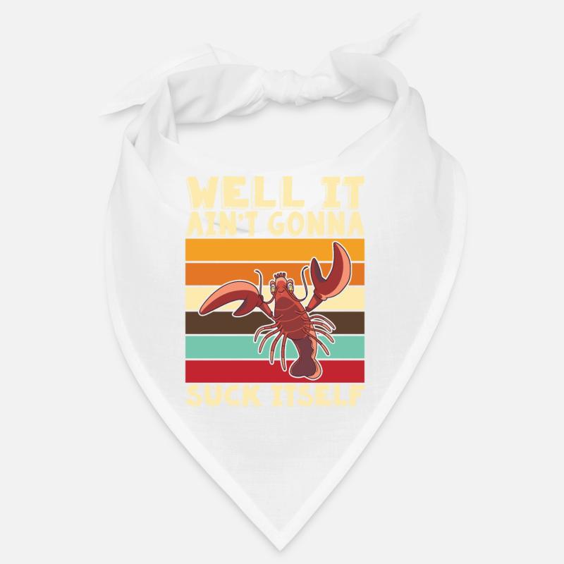 Krebs Flusskrebs Languste Crawfish Geschenk Bandana
