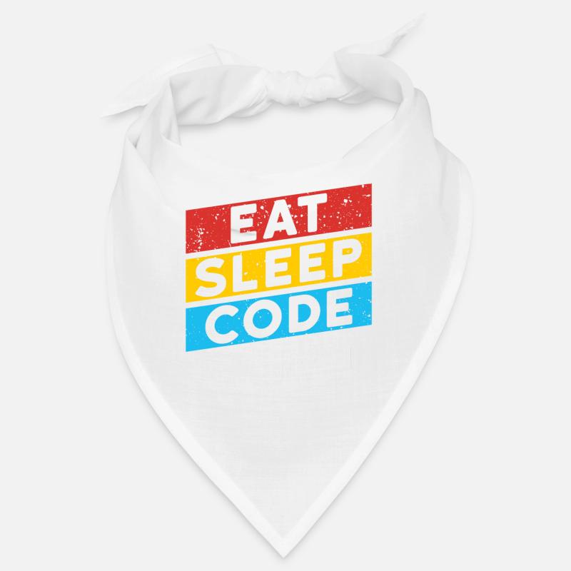 CODE CODER CODING Spruch | EAT SLEEP CODE REPEAT Bandana