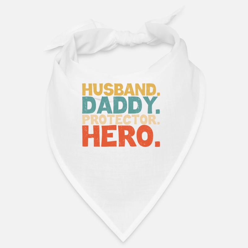 Husband Daddy Protector Hero Papa Father's Day Bandana