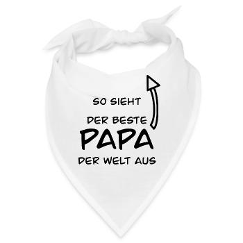 bester papa - Bandana - Weiß - Vorne