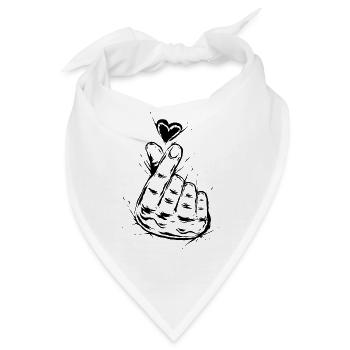 K-Pop - Bandana - Weiß - Vorne