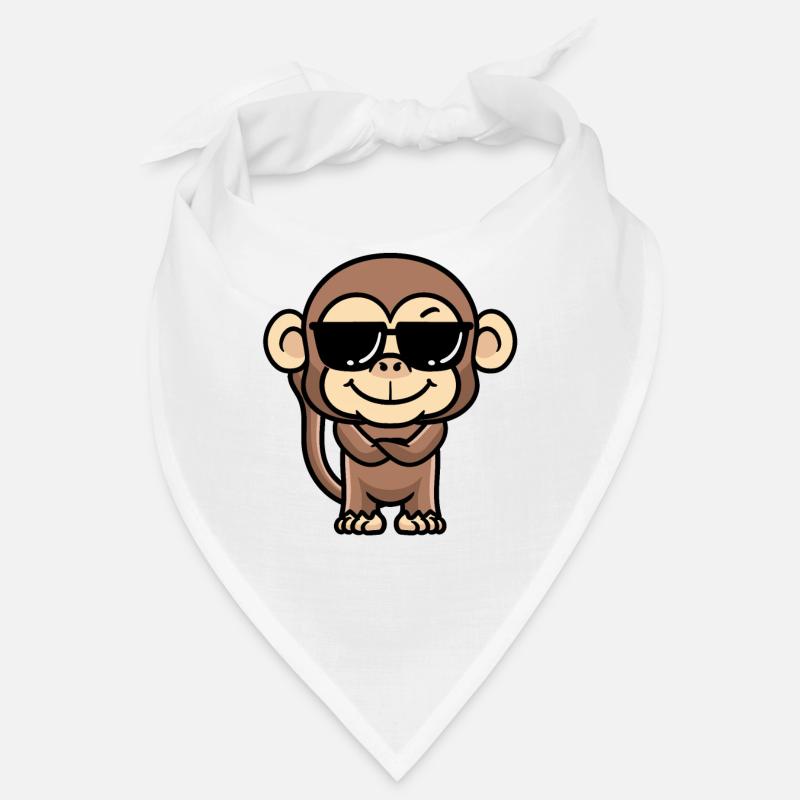 Émoticône de singe Emotion Monkey Lover Bandana