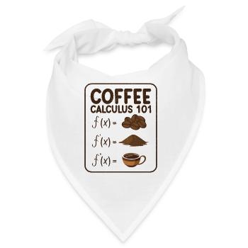 Mathematik Kalkül Kaffee Mathematik Kaffee - Bandana - Weiß - Vorne
