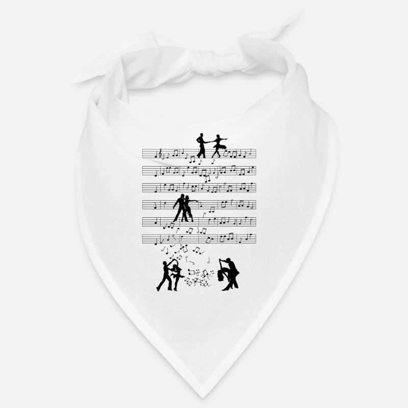Salsa Dancer Music Notes Dancing Gift Bandana