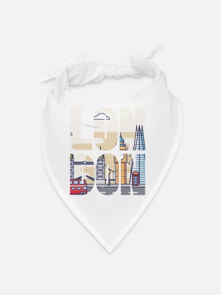 London - Bandana - Weiß