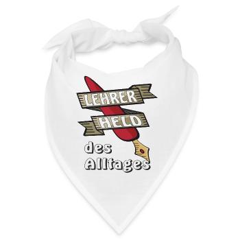 LEHRER HELD DES ALLTAGES - Bandana - Weiß - Vorne
