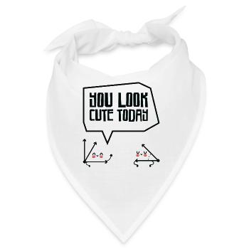 Mathematik Akuter Winkel Mathematiklehrer - Bandana - Weiß - Vorne