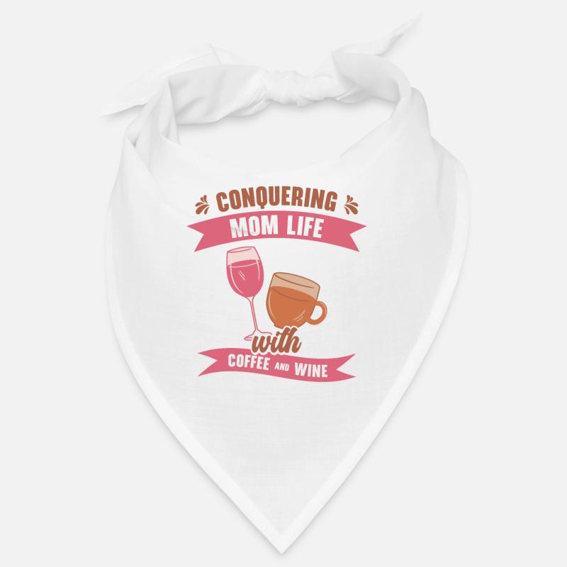 Kaffee Wein Mama Trinkende Mutter Bandana
