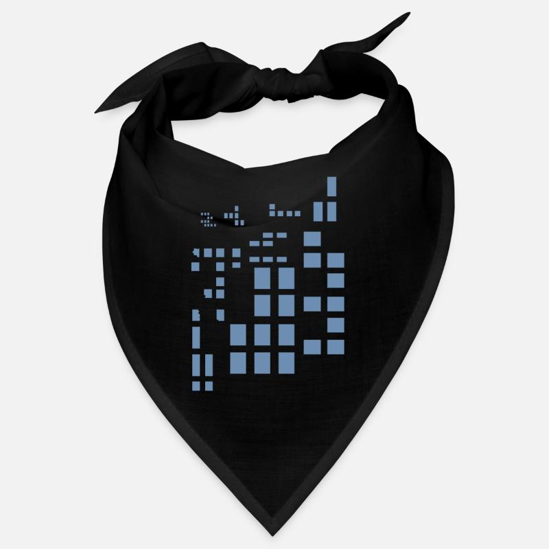 Pixel Pixelworld Abstract City Kypto Style Pattern Bandana