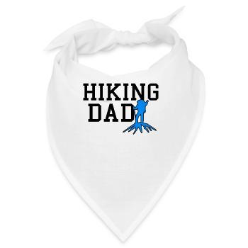 hiking dad - Bandana - Weiß - Vorne