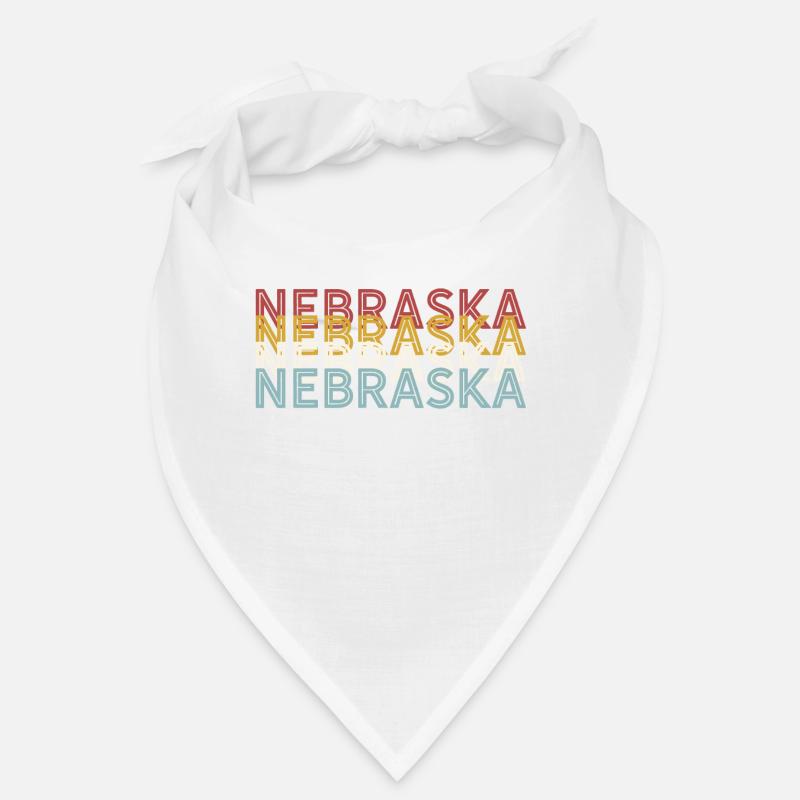 US 70s Retro State Vintage Nebraska Bandana