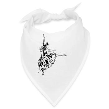 Ballett Tänzerin - Bandana - Weiß - Vorne