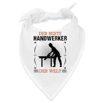 Handwerker Handwerk Beruf Ausbildung Geschenk - Bandana - Weiß - Vorne