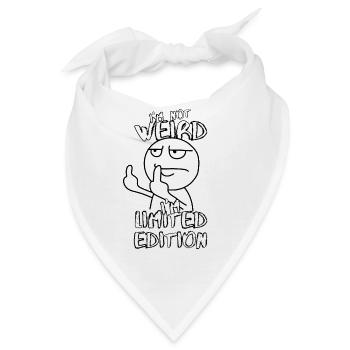 Cartoon Mittelfinger - Limited Edition - Spruch - Bandana - Weiß - Vorne