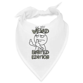 Cartoon Mittelfinger - Limited Edition - Spruch - Bandana - Weiß - Vorne