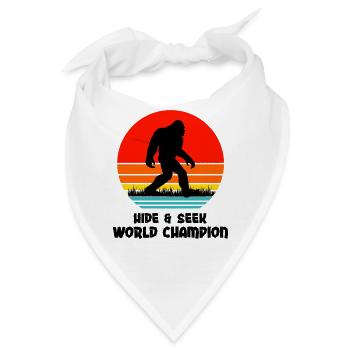 World Big Foot Versteckspiel - Bandana - Weiß - Vorne