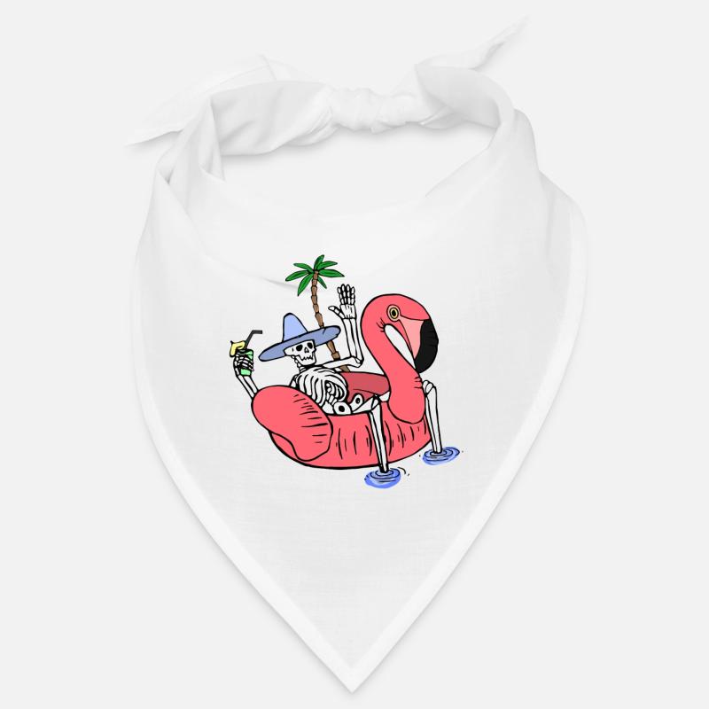 Skeleton on Summer Holiday Bandana