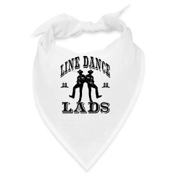 Line Dance Lads Linedancing Club Shirt - Bandana - Weiß - Vorne