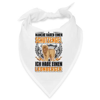 Leonberger Schutzengel - Bandana - Weiß - Vorne