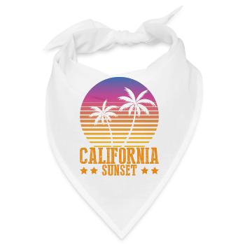Palmen - Bandana - Weiß - Vorne