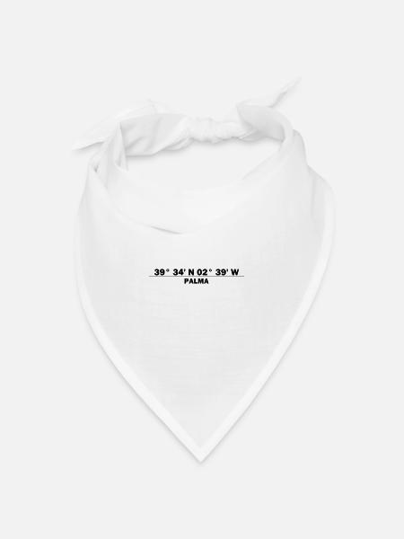 Palma Coordinates - Bandana - white - Front