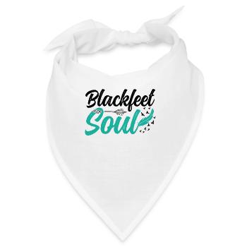 Native Blackfeet Soul Indianischer Stamm Der - Bandana - Weiß - Vorne