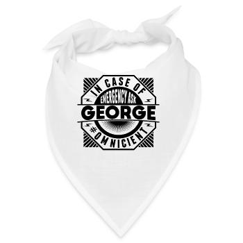 Im Notfall Fragen Sie George - Bandana - Weiß - Vorne