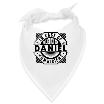 Im Notfall Fragen Sie Daniel - Bandana - Weiß - Vorne