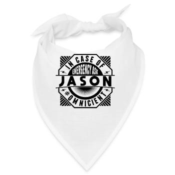Im Notfall Fragen Sie Jason - Bandana - Weiß - Vorne