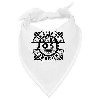 Im Notfall Fragen Sie Jose - Bandana - Weiß - Vorne