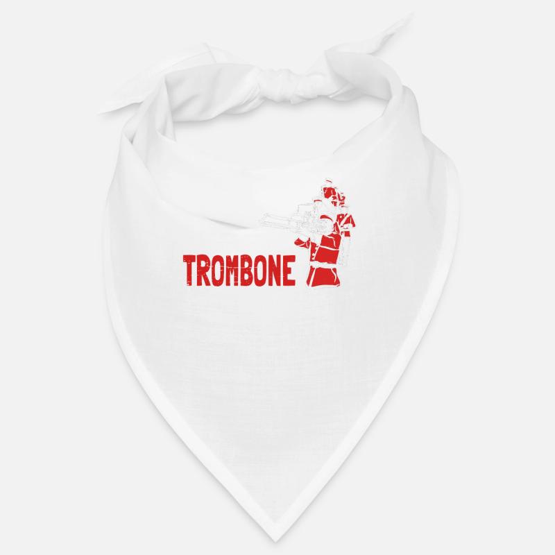 Posaune - Bandana - Weiß
