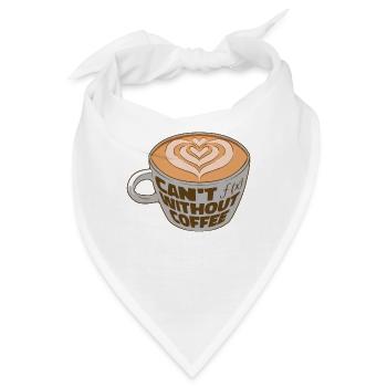 Mathematik Kaffee Mathematik Funktion Kaffee - Bandana - Weiß - Vorne