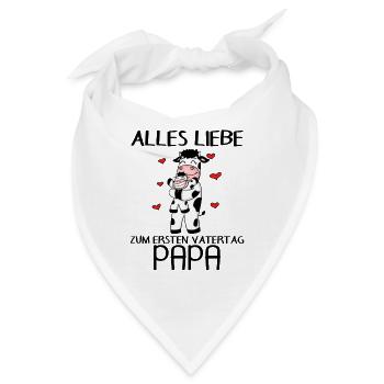 Vatertag - erster Vatertag - Bandana - Weiß - Vorne