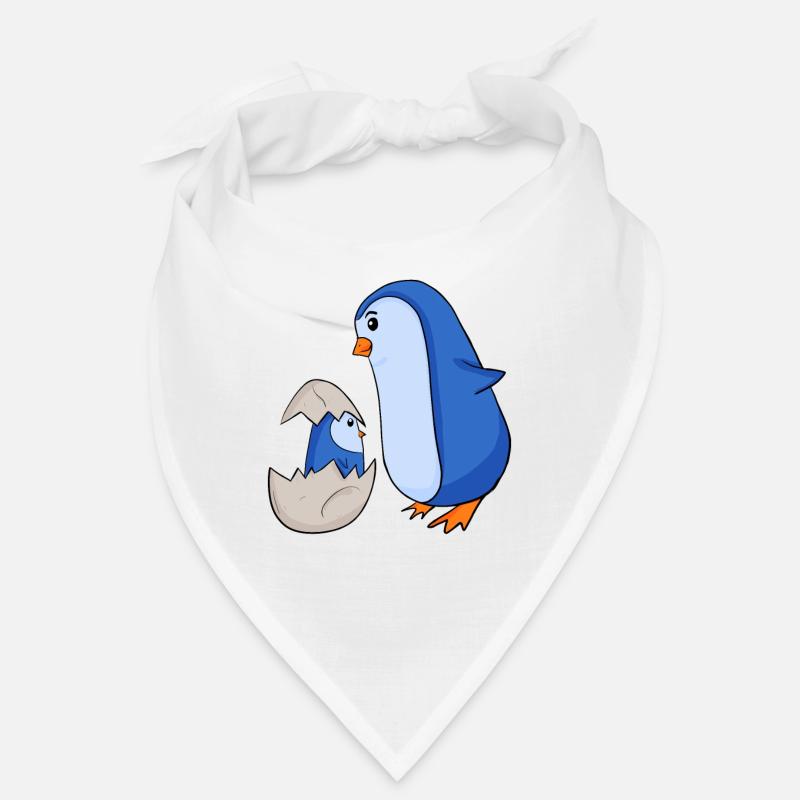 Pingouin avec Bébé Pingouin Bandana