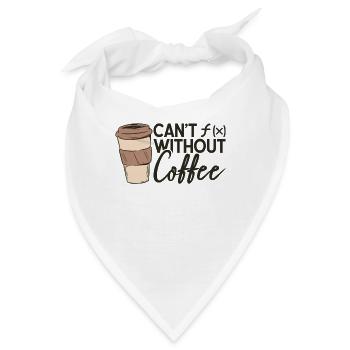 Mathematik Kaffee Mathematik Funktion Kaffee - Bandana - Weiß - Vorne