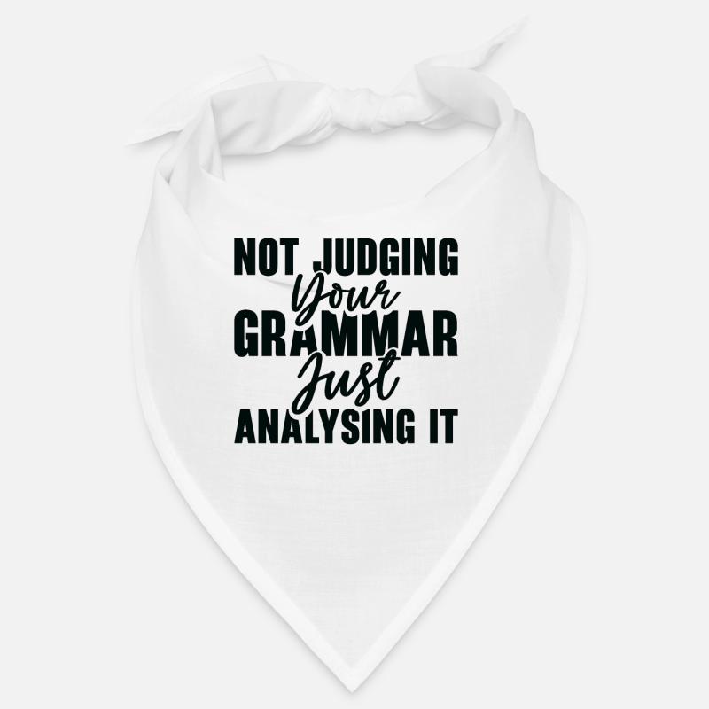 Englisch Grammatik Polizei Lehrer Student Bandana