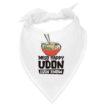 Asiatisches Essen Udon Miso-Nudeln Asiatische - Bandana - Weiß - Vorne